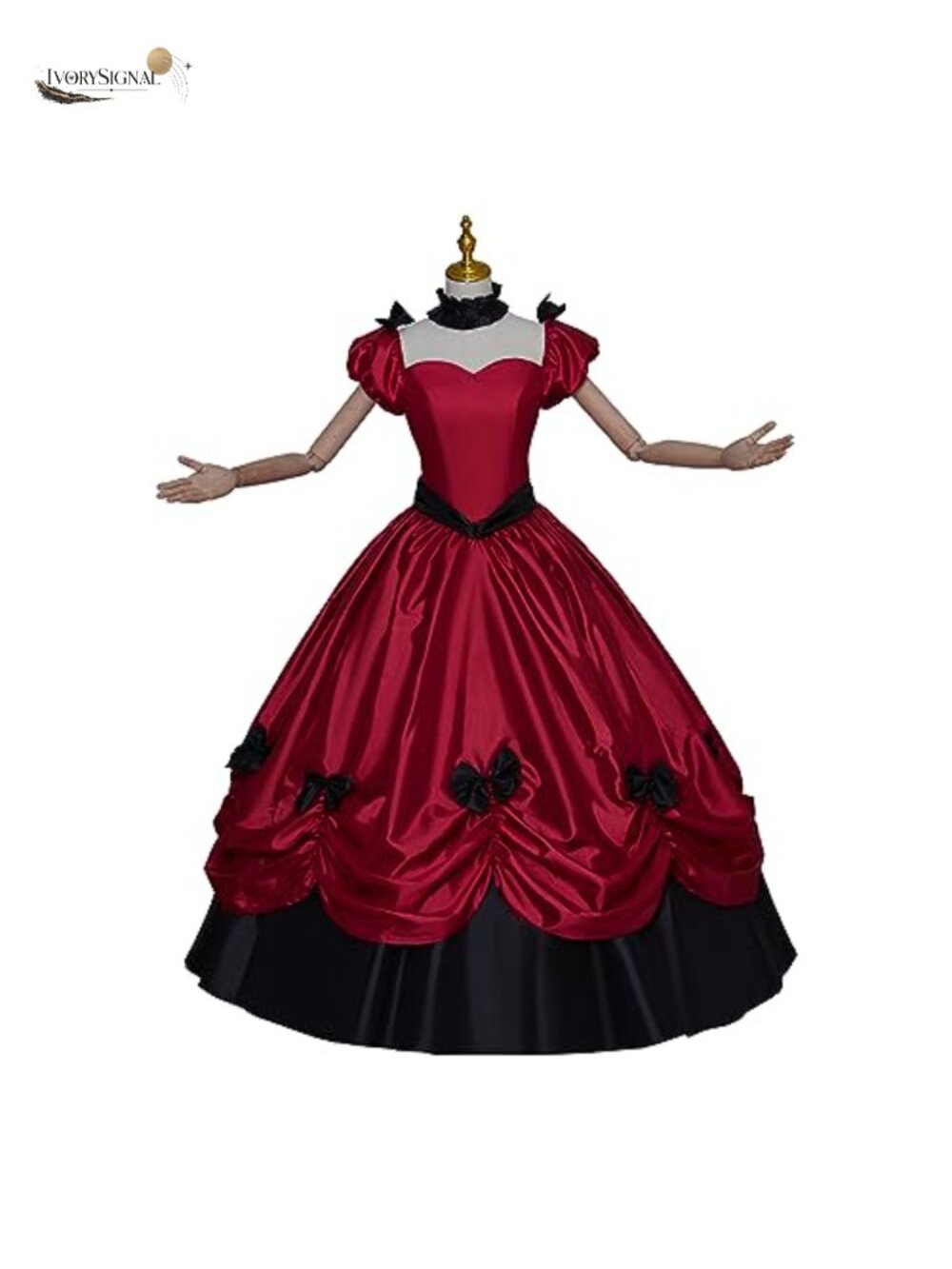 Women's Gothic Victorian Rococo Civil War Ball Gown Medieval Costume Dress - Picture 2 of 5
